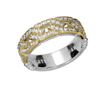 Vahan 14k Gold & Sterling Silver Diamond Ring