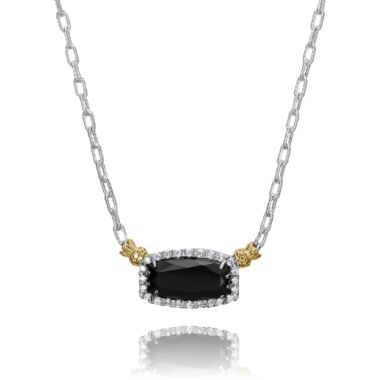 Vahan 14k Gold & Sterling Silver Black Onyx Necklace